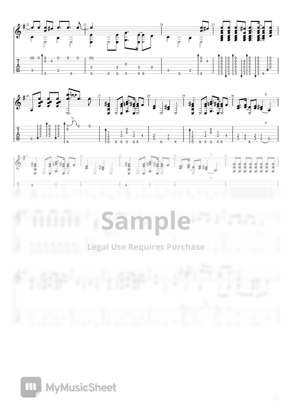 The White Stripes Seven Nation Army Fingerstyle Guitar Arrangement No Capo Standard Tuning