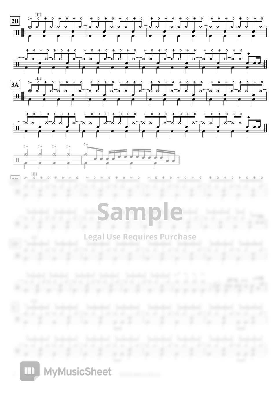 HIDEKI SAIJOU / 西城秀樹 - YOUNG MAN (Y.M.C.A.) by Cookai's J-pop Drum sheet music!!!