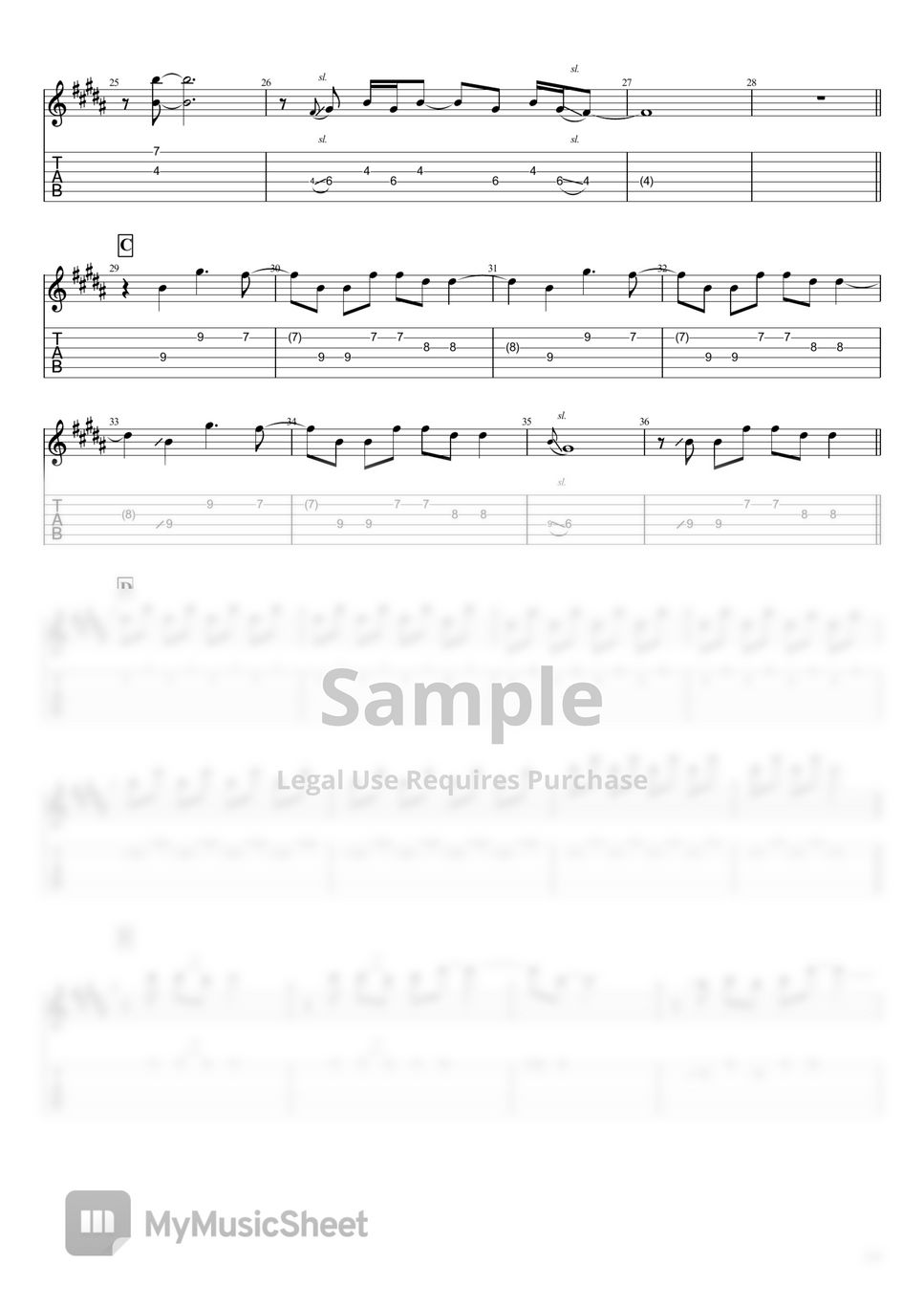 Coldplay Yellow Acoustic Sheet by Kfir Ochaion