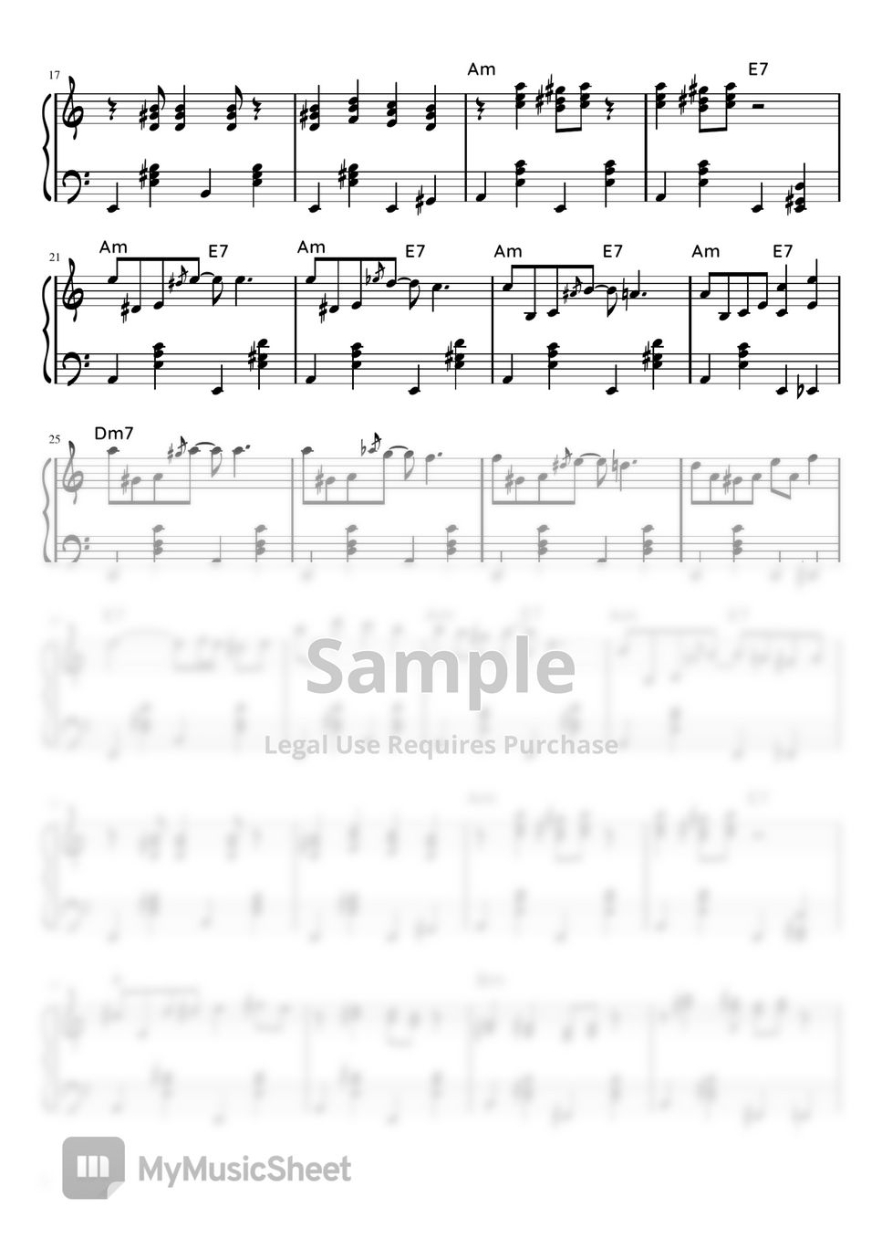 Romance (Gypsy jazz ver.) Sheet by 헬로블루조이 hellobluejoy
