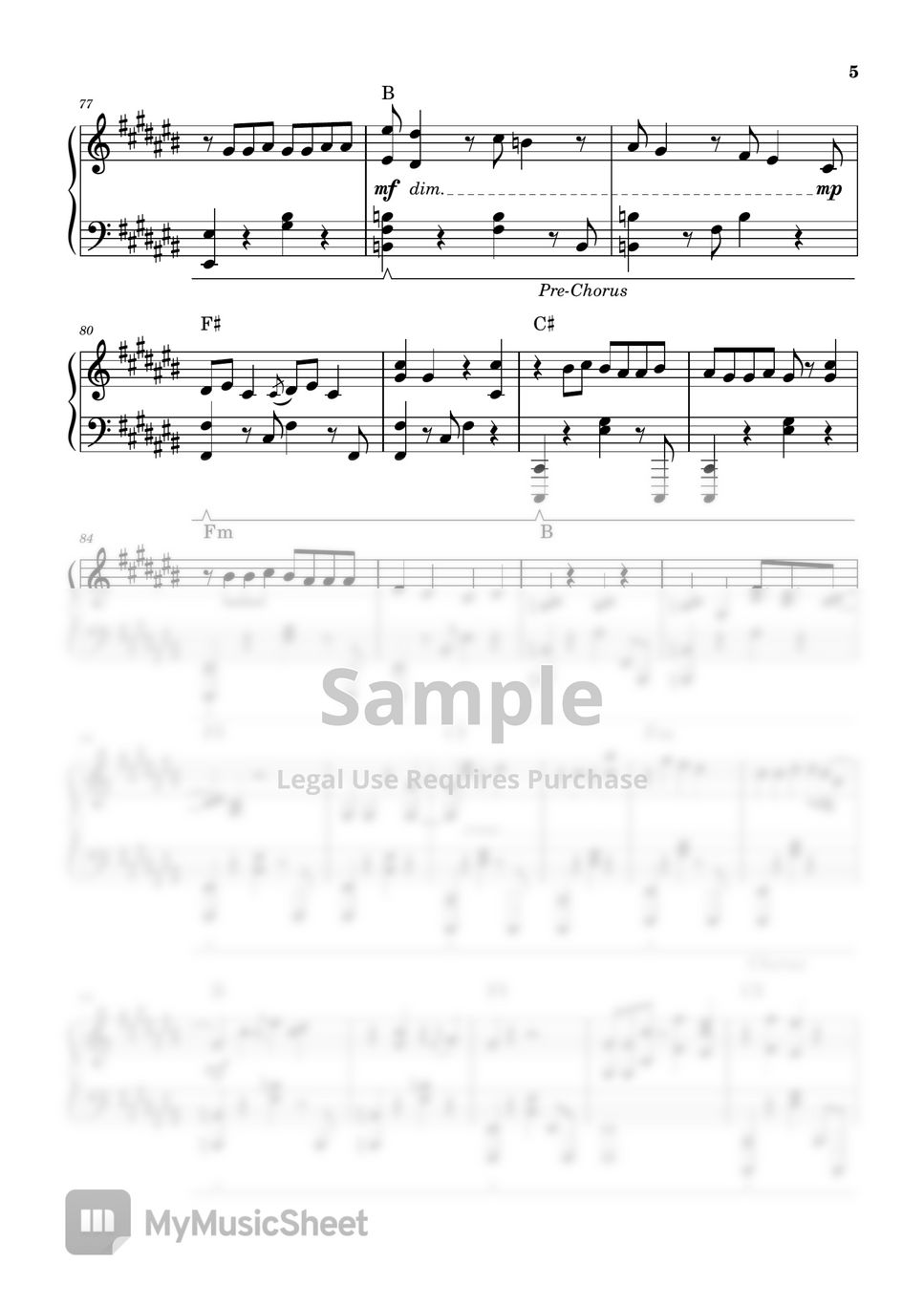 Arthur Nery - Pagsamo (PIANO SHEET) by John Rod Dondoyano