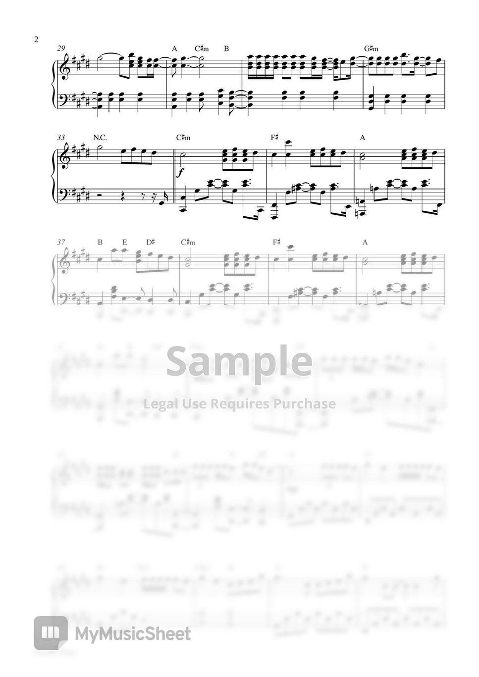 BLACKPINK JENNIE - You & Me (Piano Sheet) by Pianella Piano