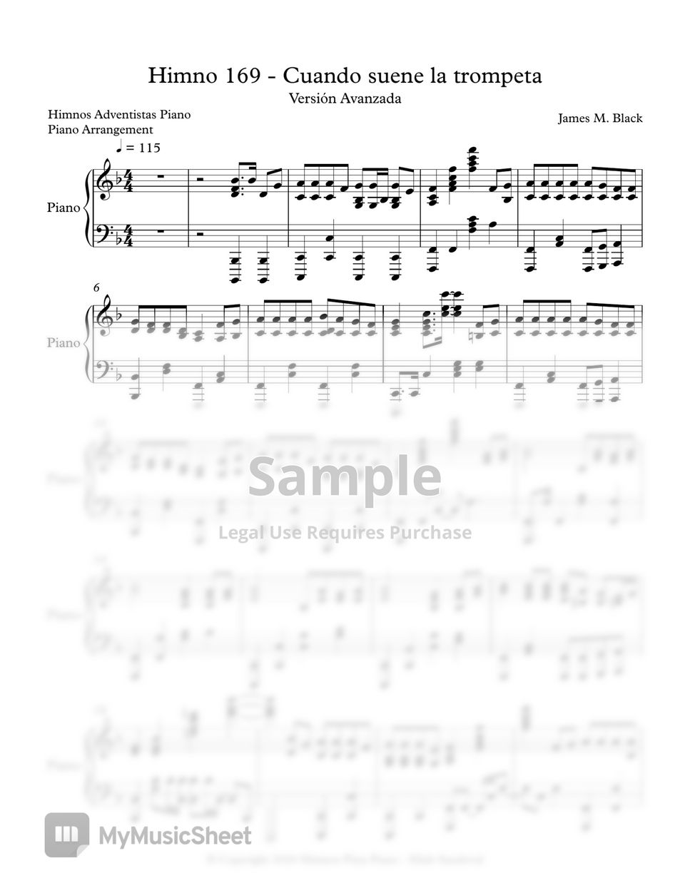 Himnario Adventista - Cuando suene la trompeta - Avanzada (Himno 169) by Himnos Pista Piano