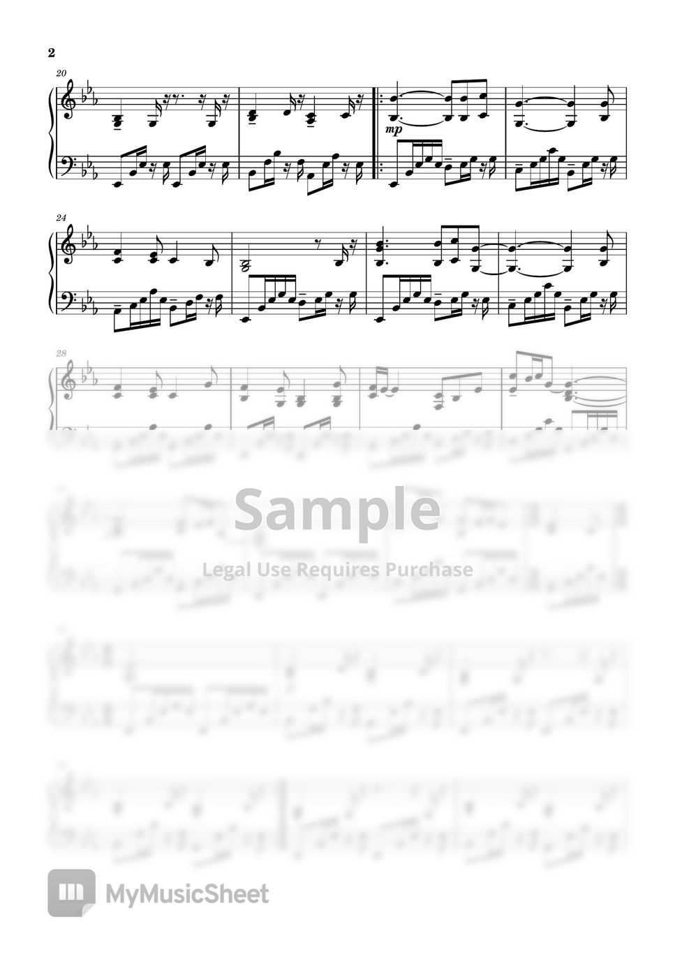 Gregory Alan Isakov Amsterdam Piano Cover Sheet by Magdalena Galka