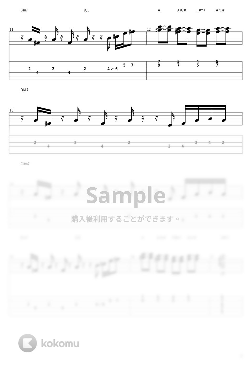 山下達郎 - Someday by guitar cover with tab