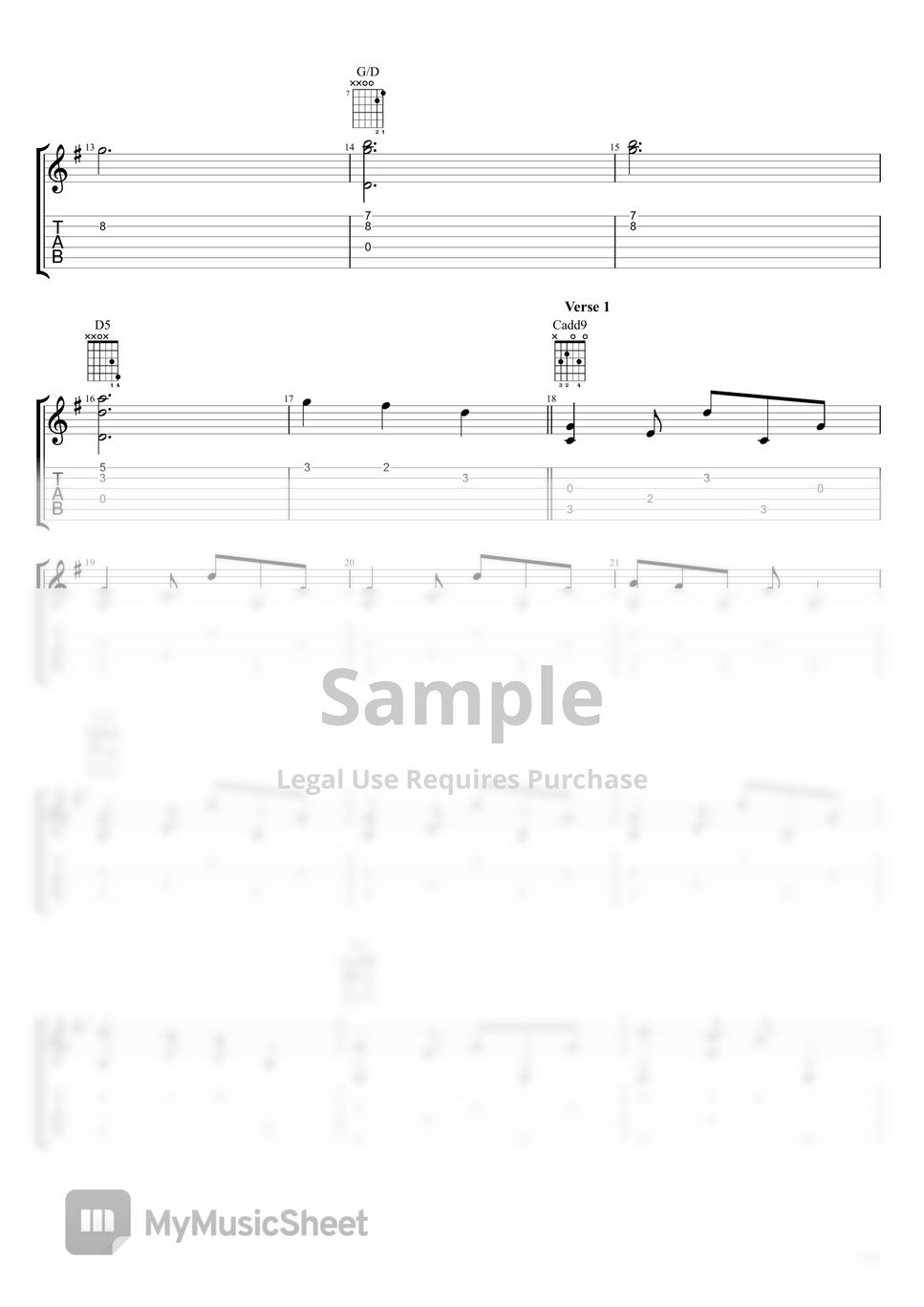 Christina Perri Fingerstyle Guitar A Thousand Years Sheets by