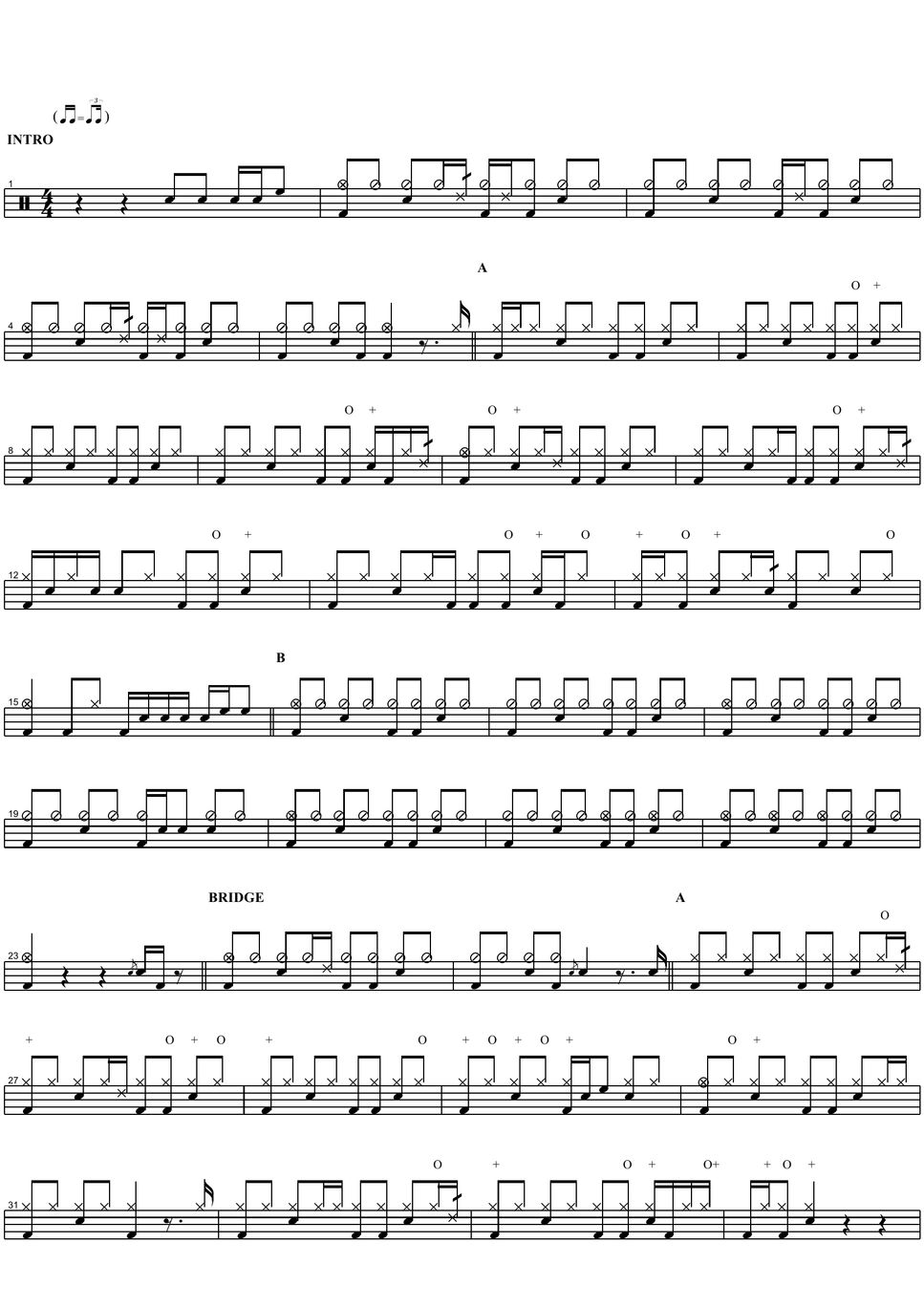 jason mraz wordplay 악보 by COPYDRUM