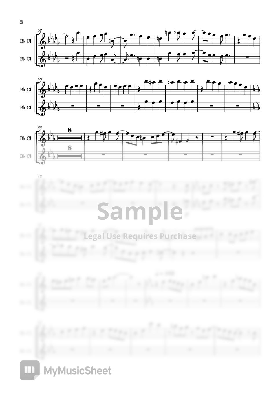 KICK BACK – Kenshi Yonezu (米津 玄師) Sheet music for Clarinet in