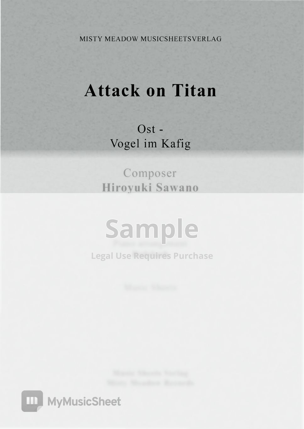 Hiroyuki Sawano - Attack on Titan OST  - Vogel no kafig (piano cover) by Rolelush