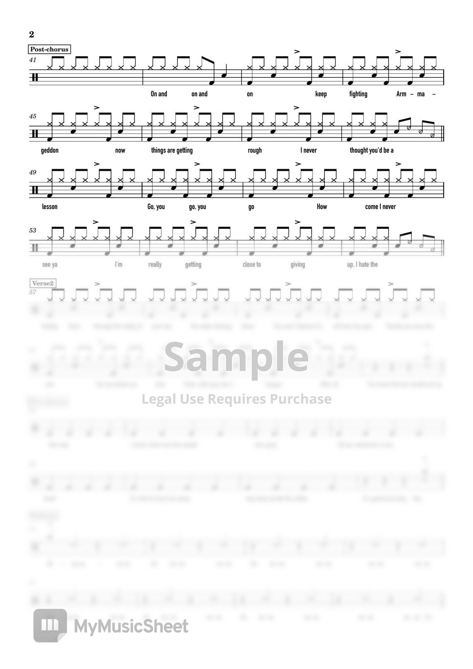 Txt iann dior valley of lies drumscore lyrics sheets by 