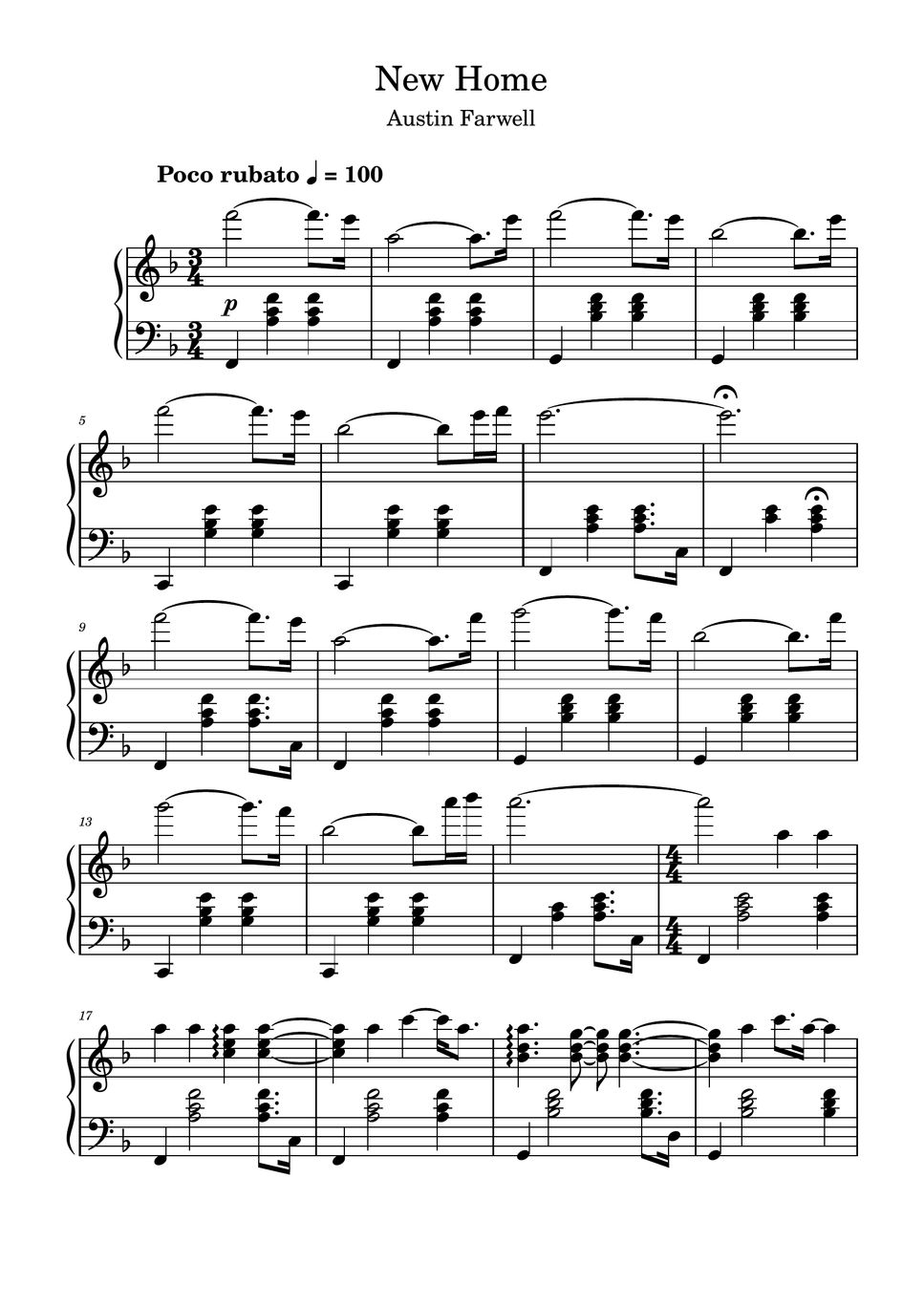 Austin Farwell New Home (Piano Sheet + Midi) Nuty by M. Galka