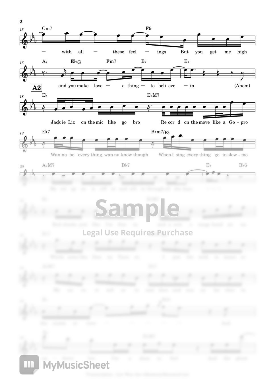 jak lizard Cauliflower (보컬악보입니다.) Sheets by 이원재