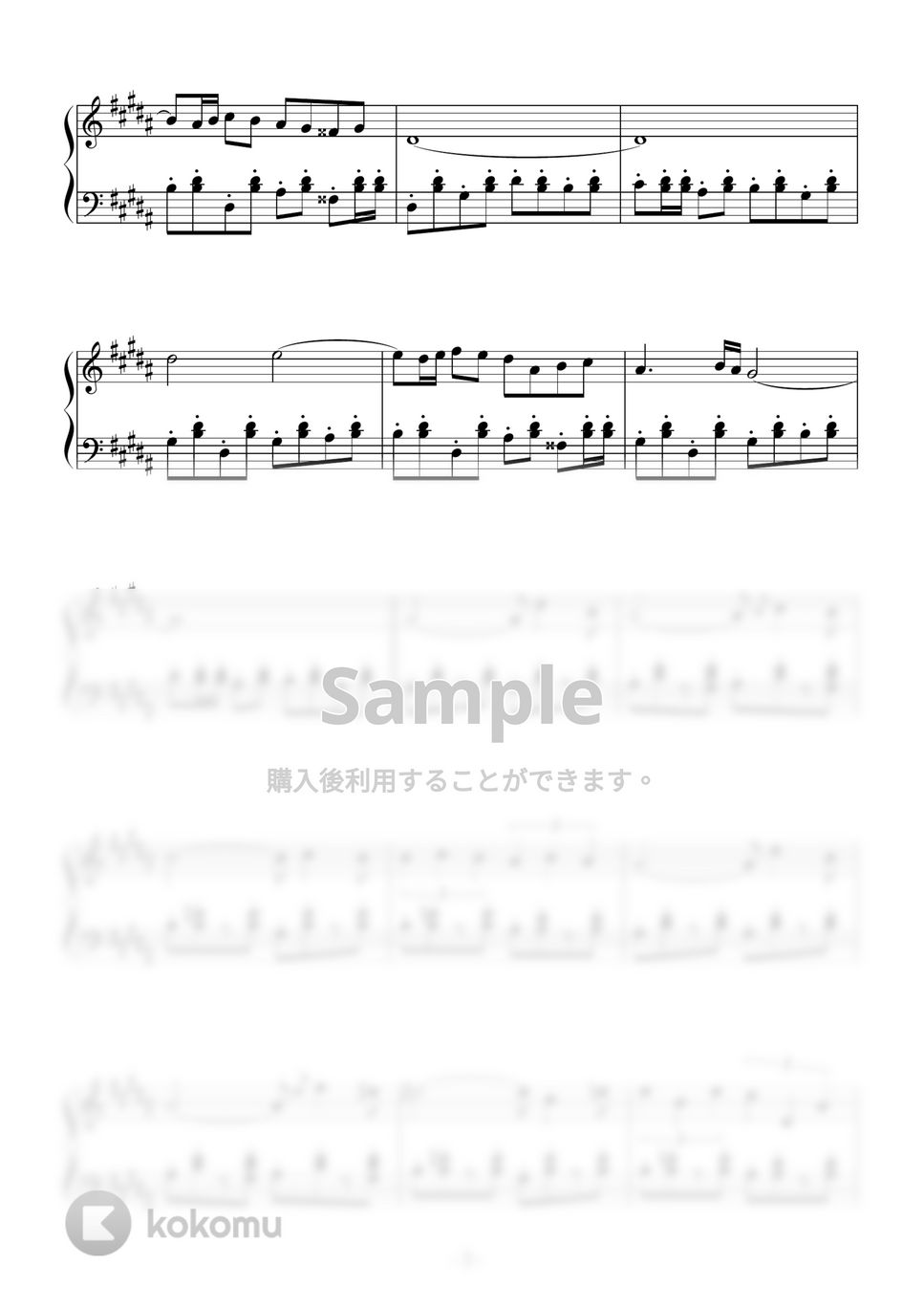 ゲーム『レイトン教授と不思議な町』OST - 深夜の追跡 ピアノ楽譜PDF