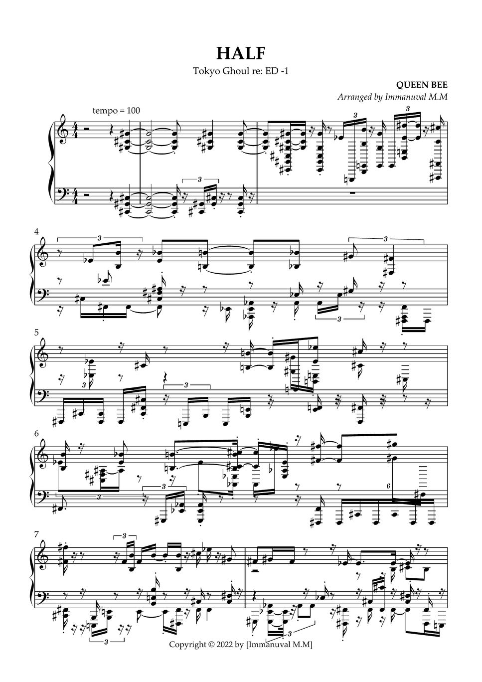 QUEEN BEE HALF Sheet by Immanuval M.M