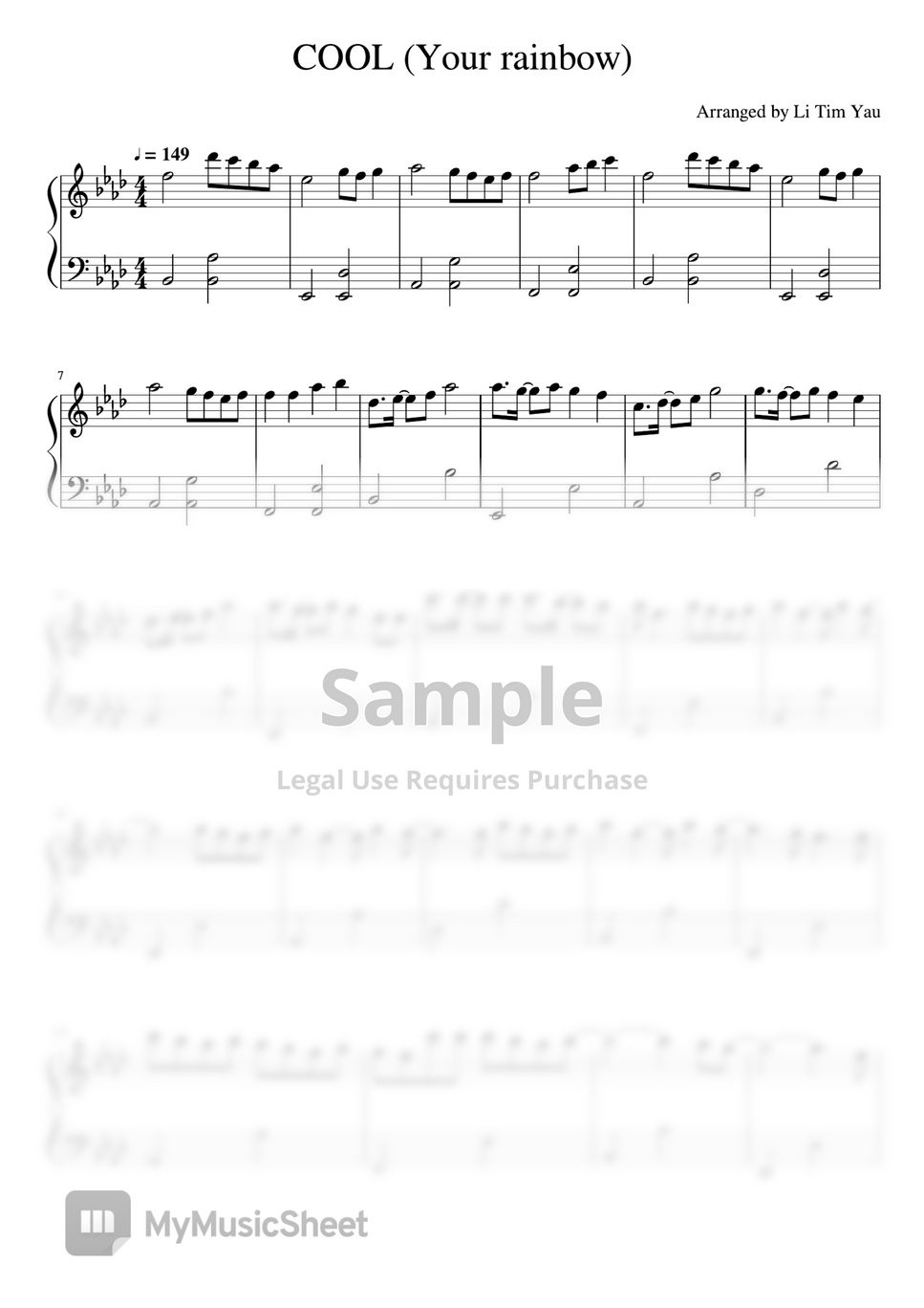 NMIXX (엔믹스) - COOL (Your rainbow) (Piano Cover) Sheets by Li Tim Yau