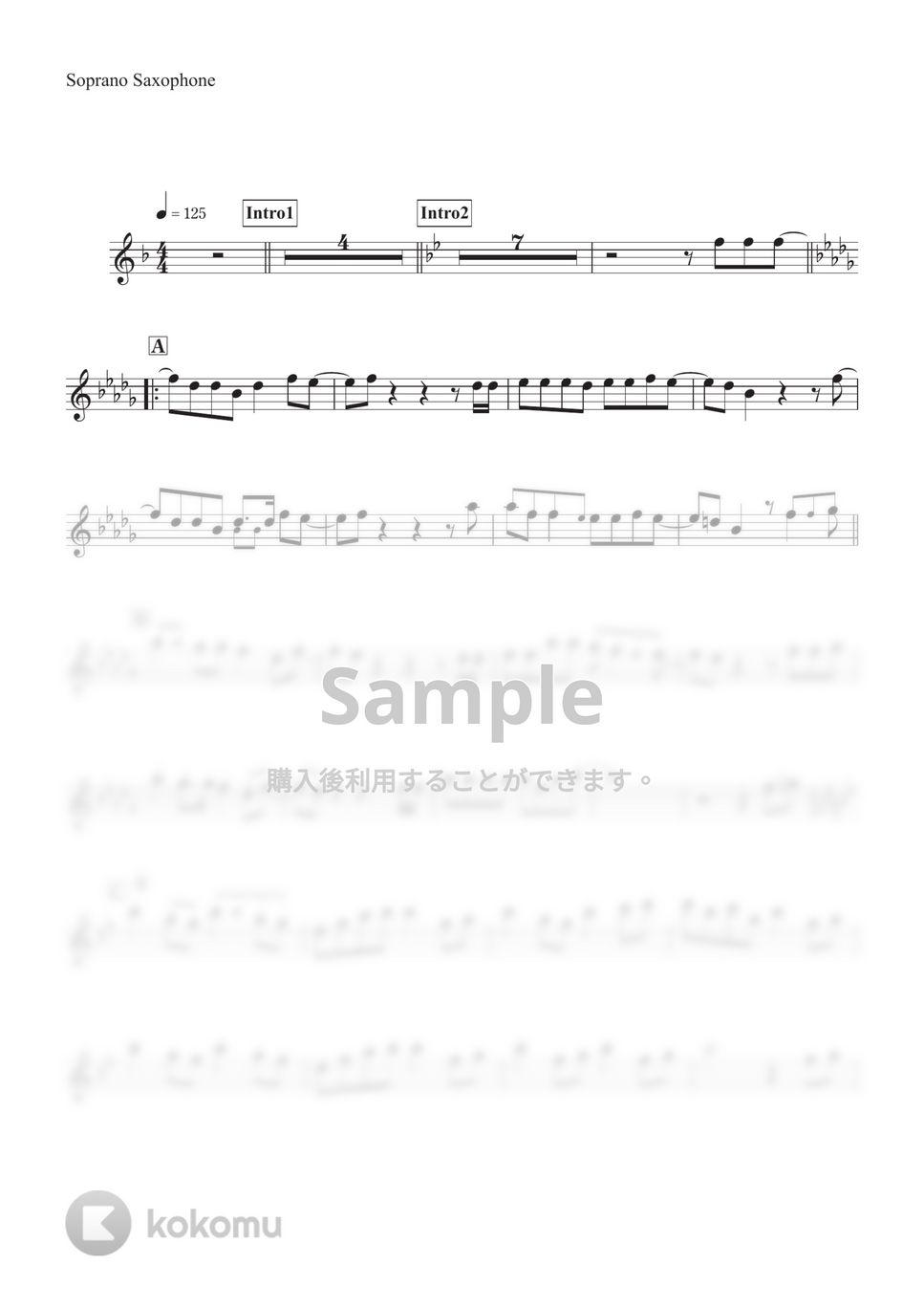 乃木坂46 - I see... (ソプラノサックス用 inB♭譜面) by ALT Music