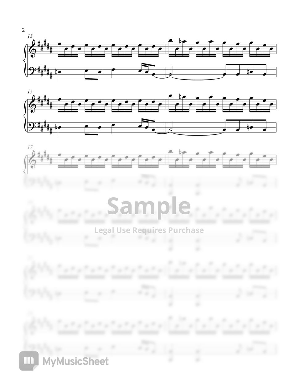 Acdc Thunderstruck Sheet By Piano Go Life 9923