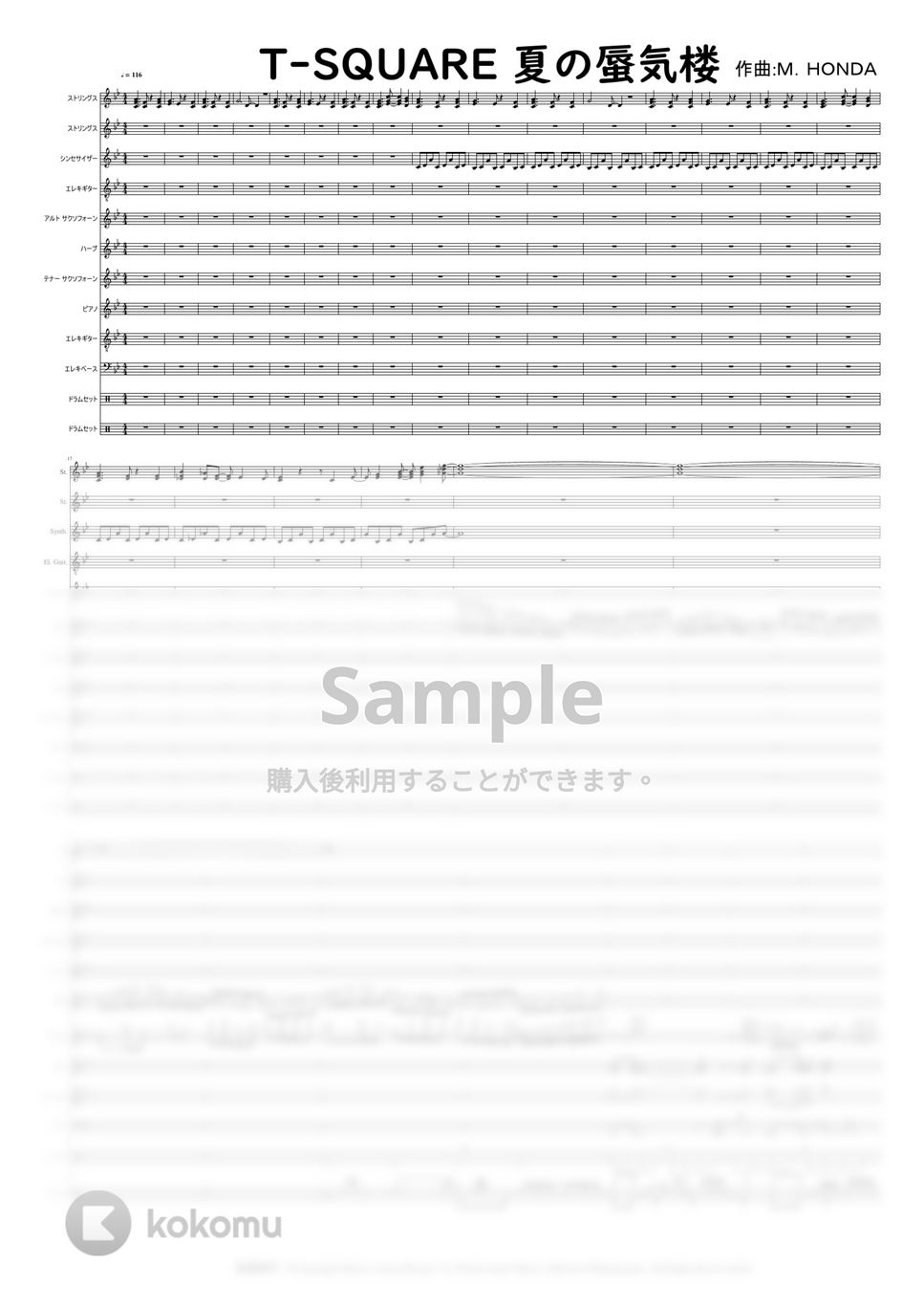 T-SQUARE　作曲：M. HONDA 本田雅人 - T-SQUARE 夏の蜃気楼 by Mitsuru Minamiyama