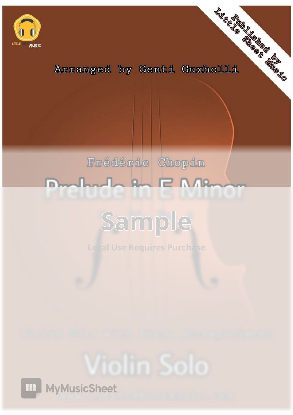 Frédéric Chopin - Prelude in E Minor, Op. 28, No. 4 (Violin Solo with Piano Accompaniment) by Genti Guxholli