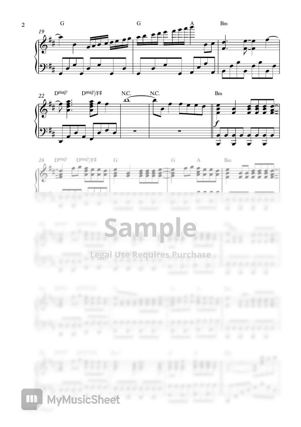 Ed Sheeran - Bad Habits (Piano Sheet) by Pianella Piano