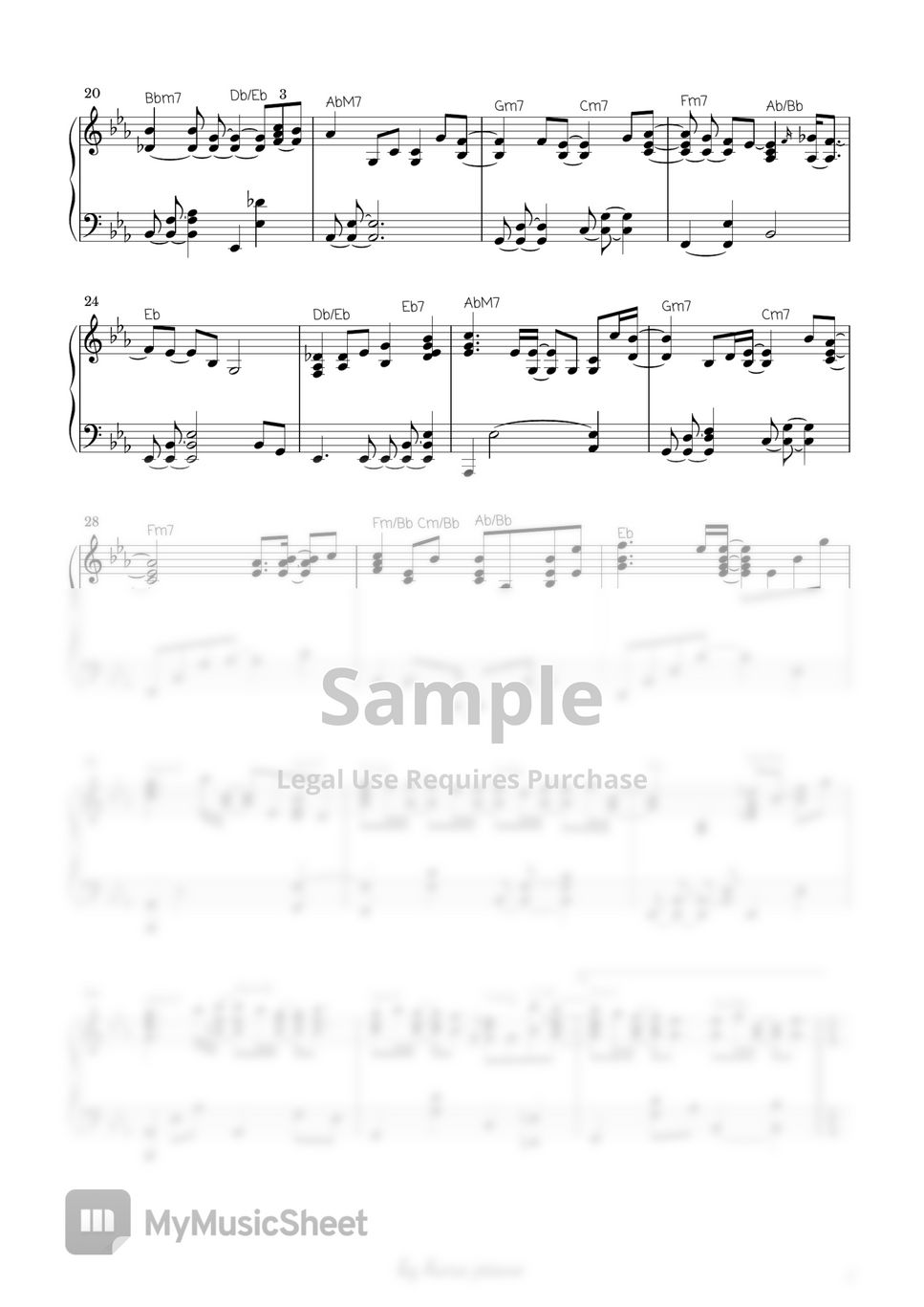  sheets by hara piano