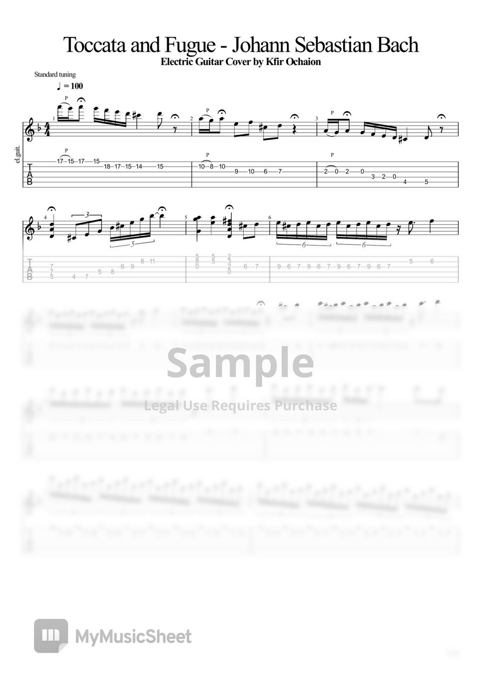 Johann Sebastian Bach - Toccata and Fugue in D minor by Kfir Ochaion