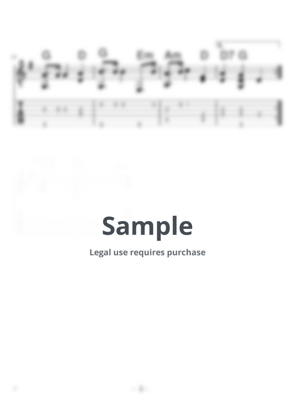 Ernst Anschütz O Christmas Tree (Christmas Carols) Tab + 단선 악보 by