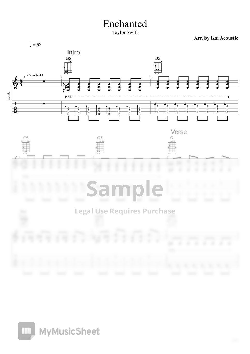 Taylor swift enchanted taylor swift fingerstyle guitar tutorial