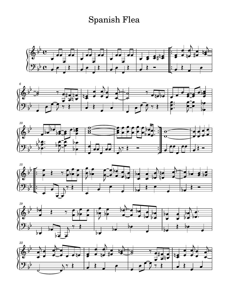 Herb Alpert Spanish Flea Sheet by Trompeta Mágica