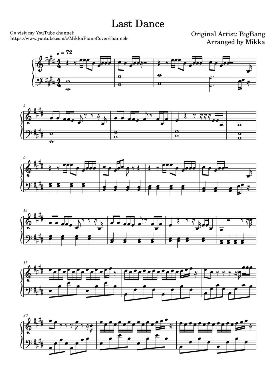 BigBang Last Dance Sheets by Mikka