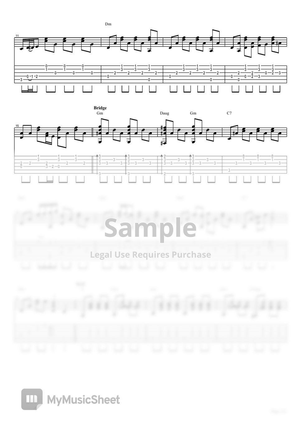 블루벨스 - 선창 (Guitar) Sheets by TaeHyun Taylor Lee