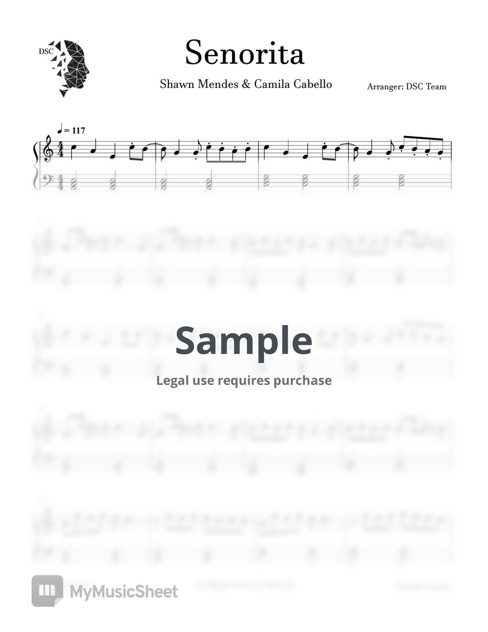 Shawn Mendes;Camila Cabello - SENORITA Sheets by Digital Scores Collection