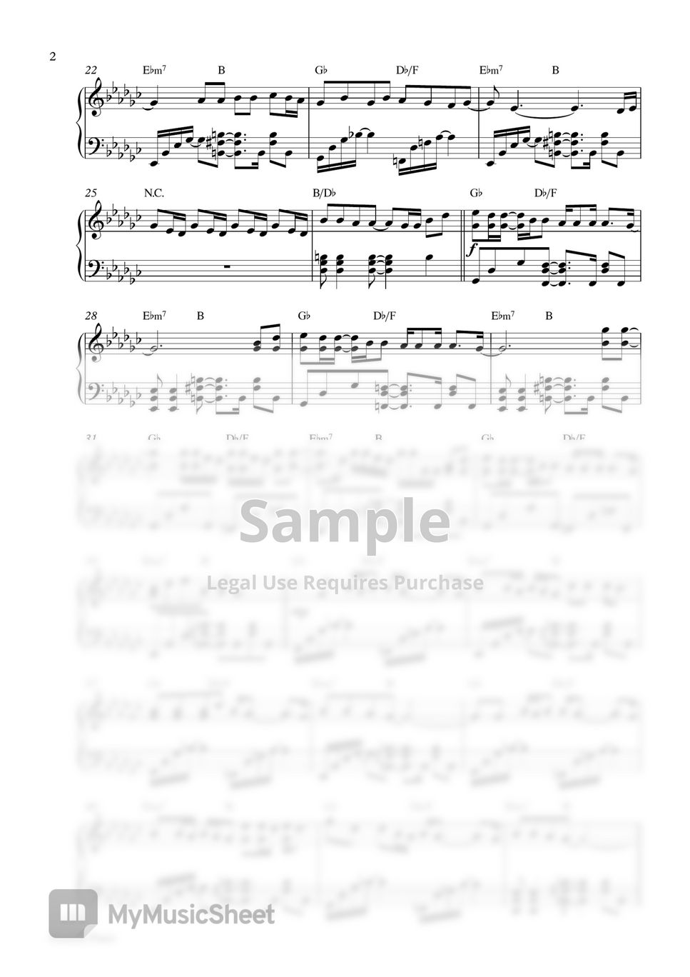 Justin Bieber ft. Chance The Rapper - Holy (Piano Sheet) by Pianella Piano