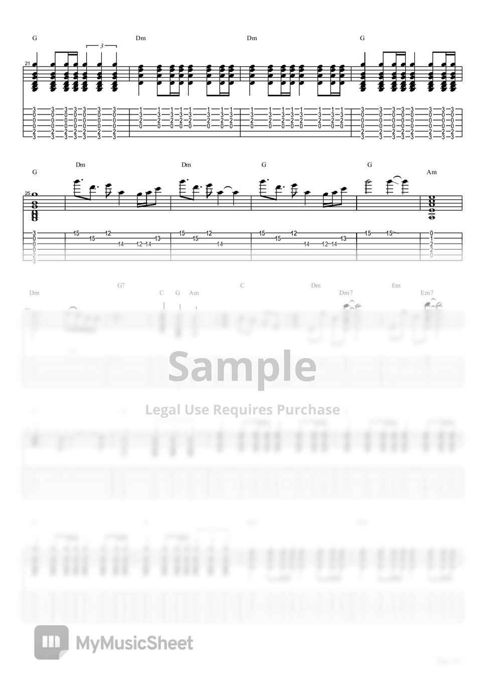 Beyond guitar cover sheets by eric lo