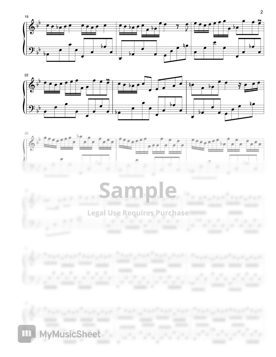 J. S. Bach (Luo Ni) - G Minor Bach (Piano Tiles 2) by Tutopianorial