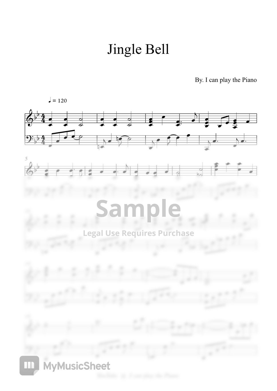 Christmas Carol - Jingle Bell by I can play the Piano