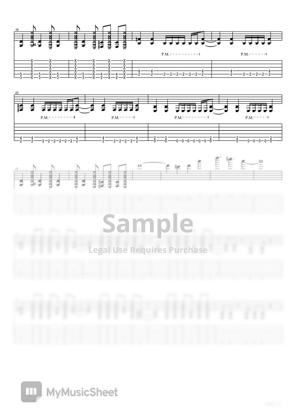 Kolor guitar cover tab 1staff by eric lo