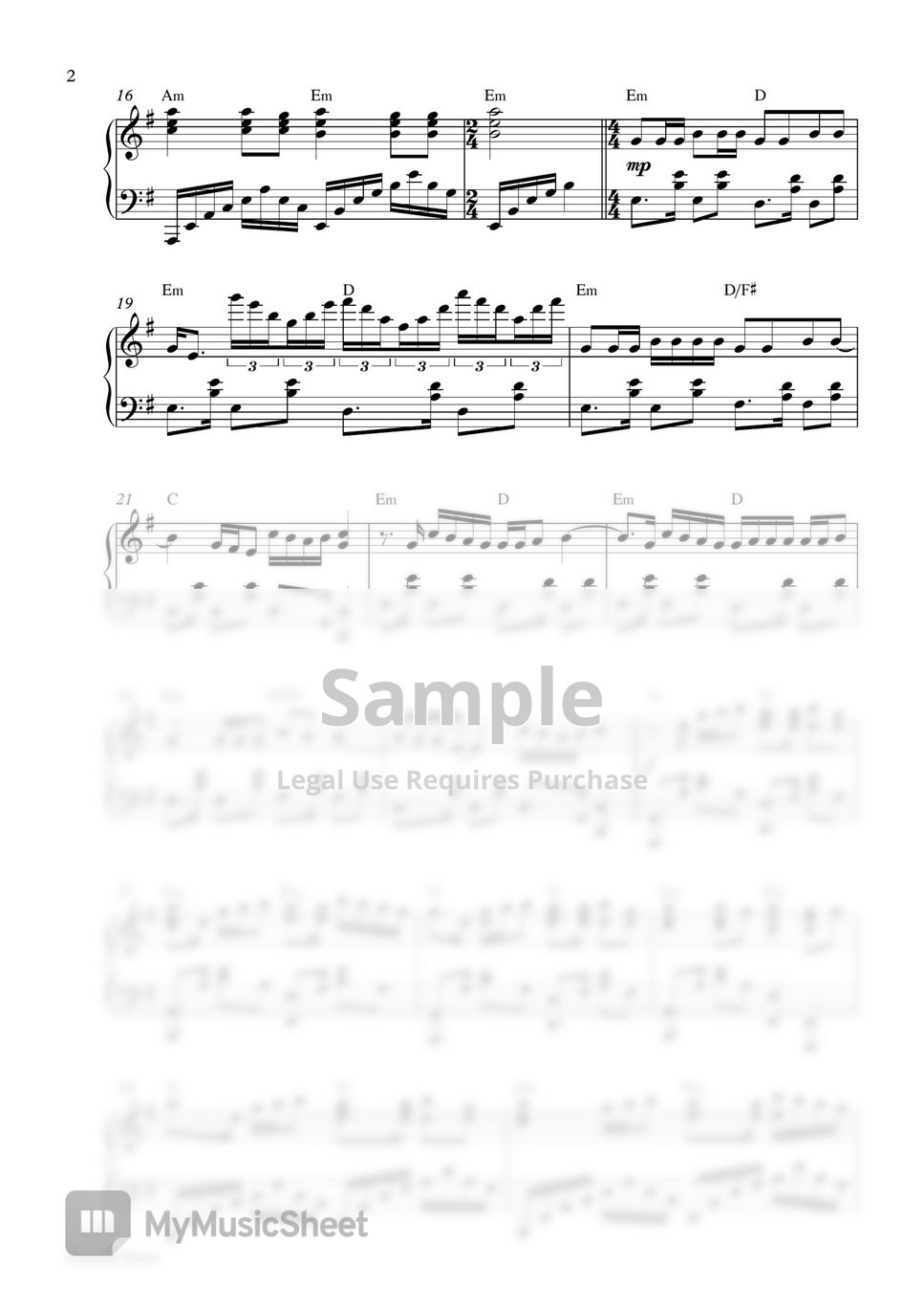 Taylor Swift - willow (Piano Sheet) by Pianella Piano