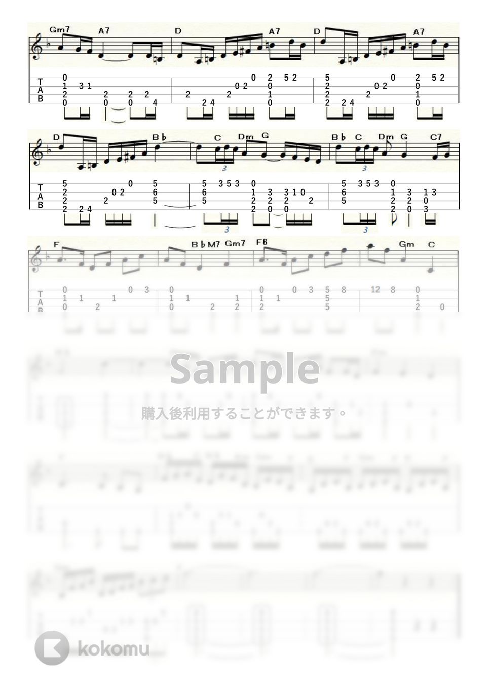 ドビュッシー - 亜麻色の髪の乙女 (ｳｸﾚﾚｿﾛ / Low-G / 中級) by ukulelepapa