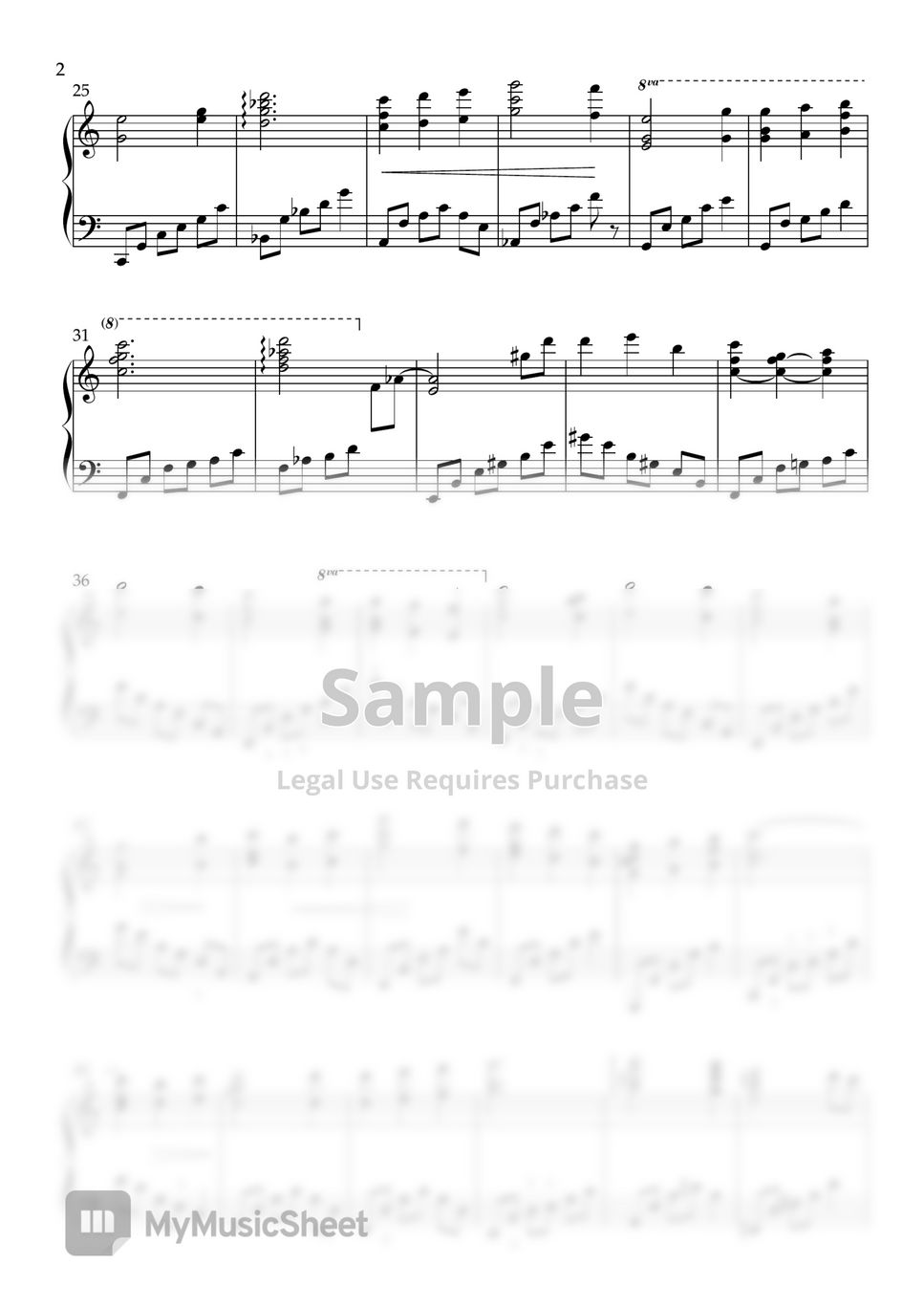 Edelweiss c major sound of music notenblatt by doll piano
