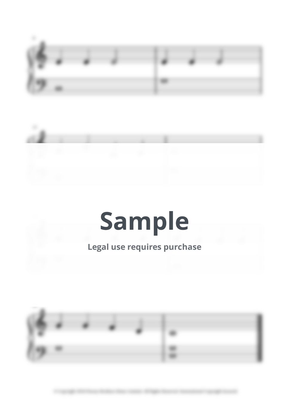 James Pierpont Jingle Bells Piano Easy Cover Sheets by M. Galka