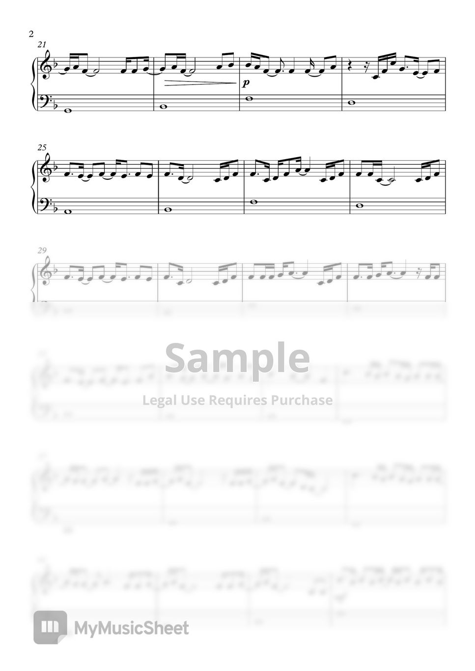 Adele easy on me easy sheet by pianogenius