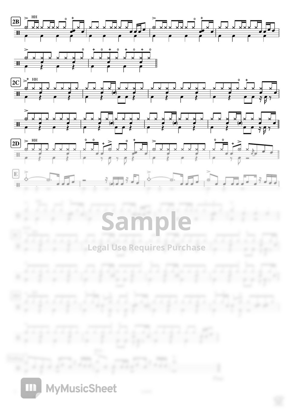 Mr.Children - LOVE Sheets by Cookai's J-pop Drum sheet music!!!