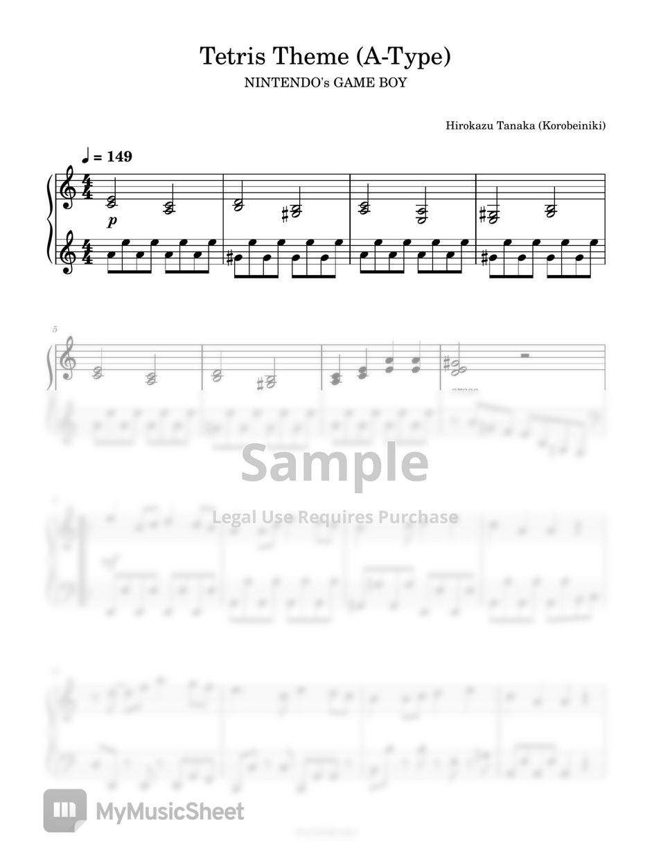 Hirokazu Tanaka · Korobeiniki - Tetris Theme by PianoFreaks