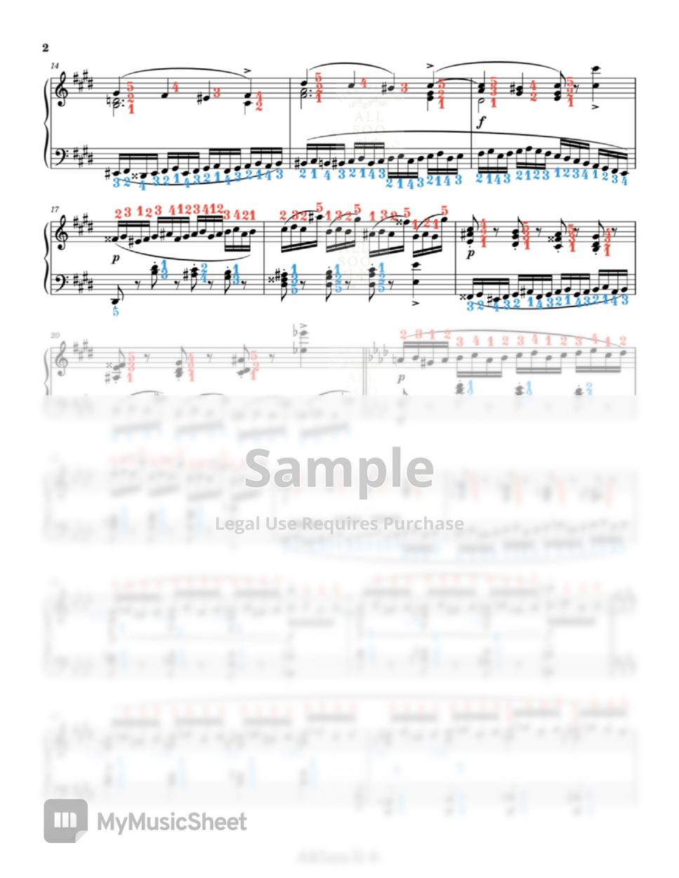 F. Chopin - Etude Op.10 No.4 (Torrent) (FingerNumber+Org) by AllSooJisu