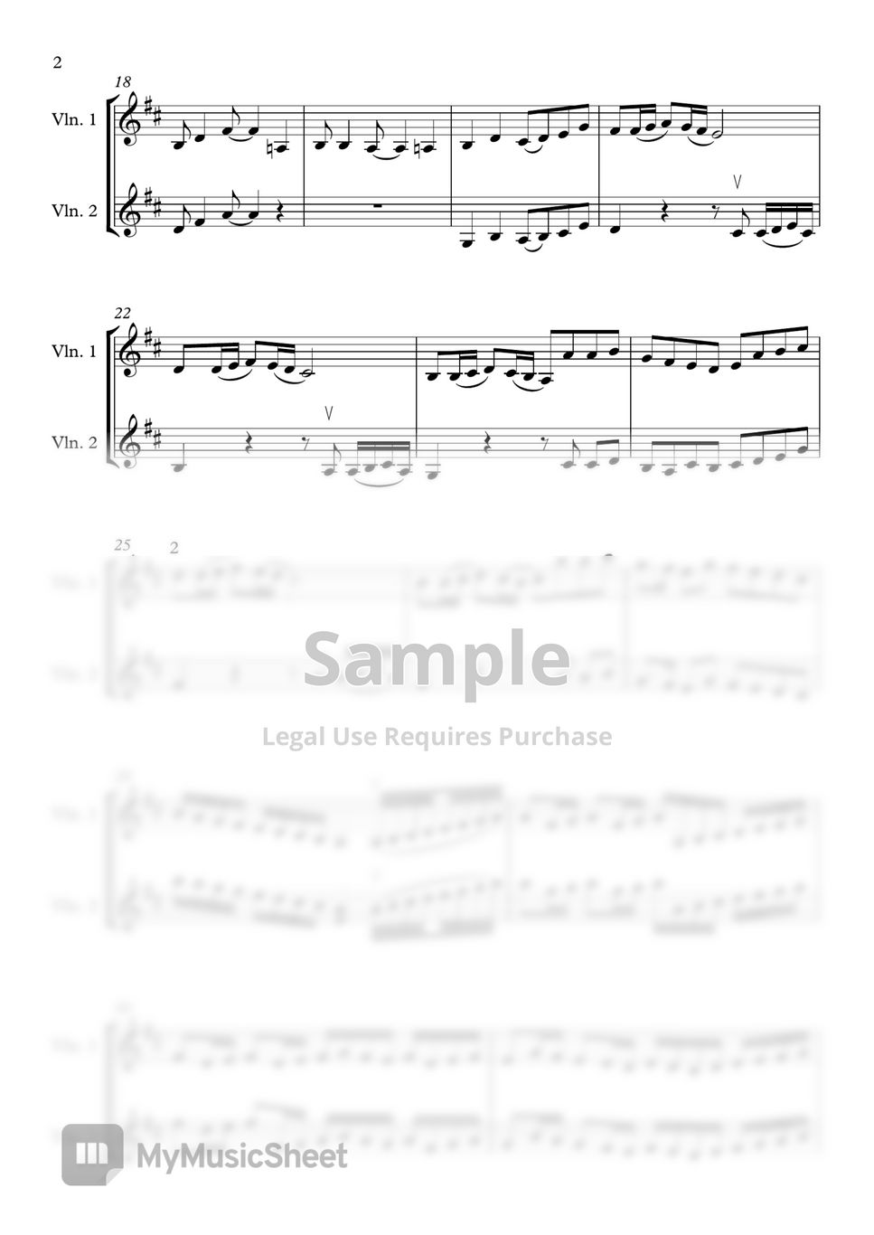 Phahelbel - Canon For 2 Violins (Pop Version.)