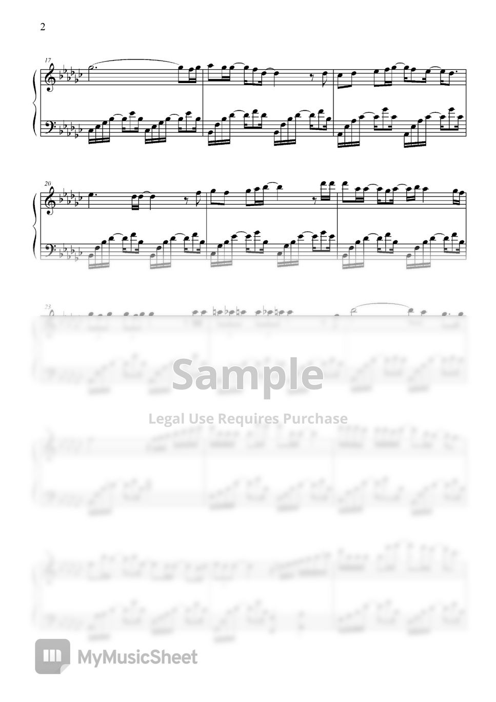 제이오(J.O) 겨울 이야기 (뉴에이지 자작곡) 악보