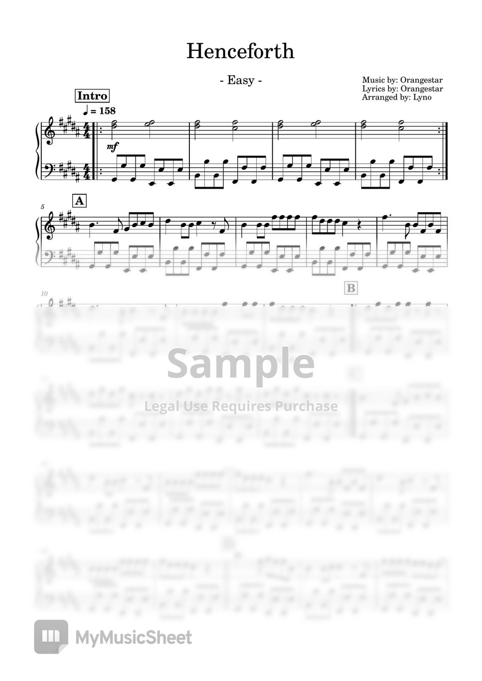 Orangestar henceforth sheets by ray