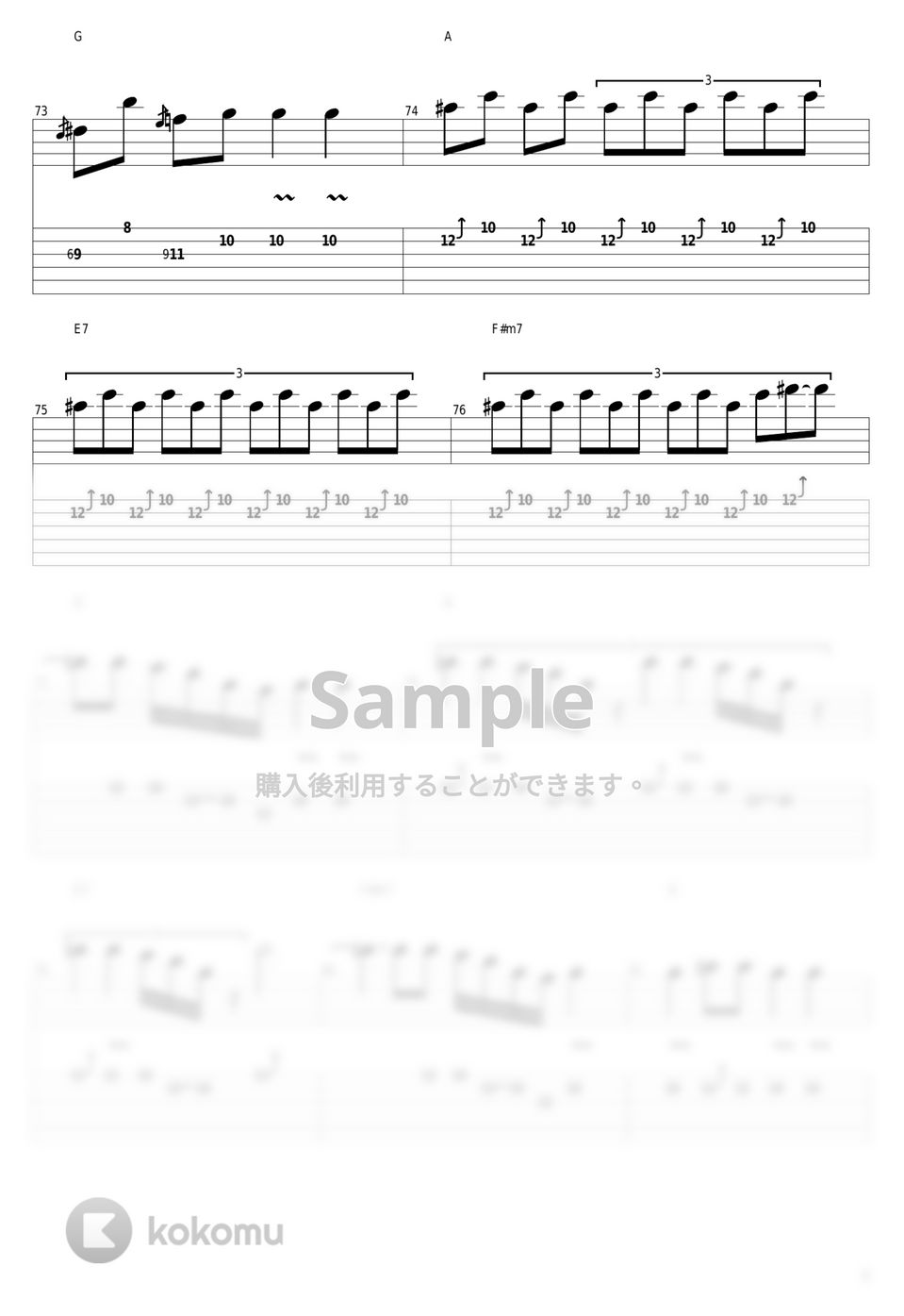John Mayer - Bold As Love タブ+五線譜 by guitar cover with tab