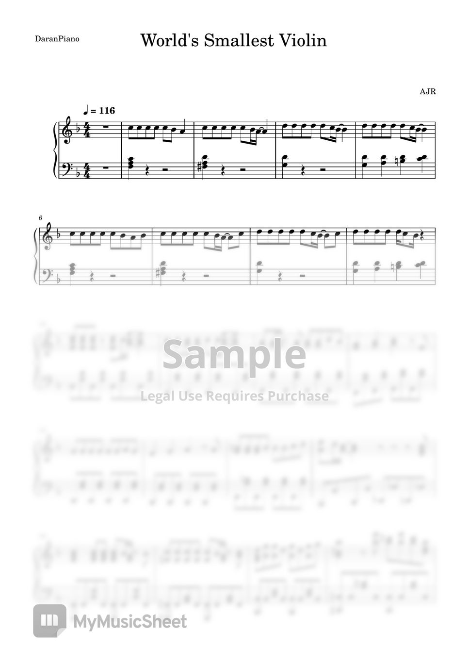 ajr-world-s-smallest-violin-sheets-by-daranpiano